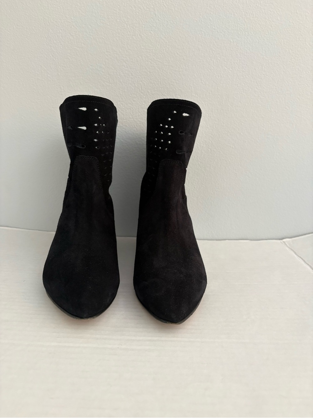 Isabel Marant Sprati perforated ankle boots Black Size:37 Made in Italy